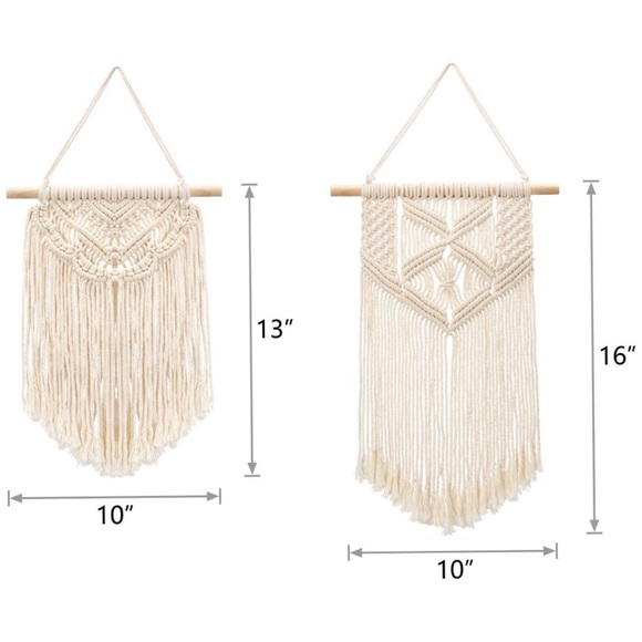 NWT Boho Handmade Macrame Cotton Wall Hangings - Picture 4 of 4